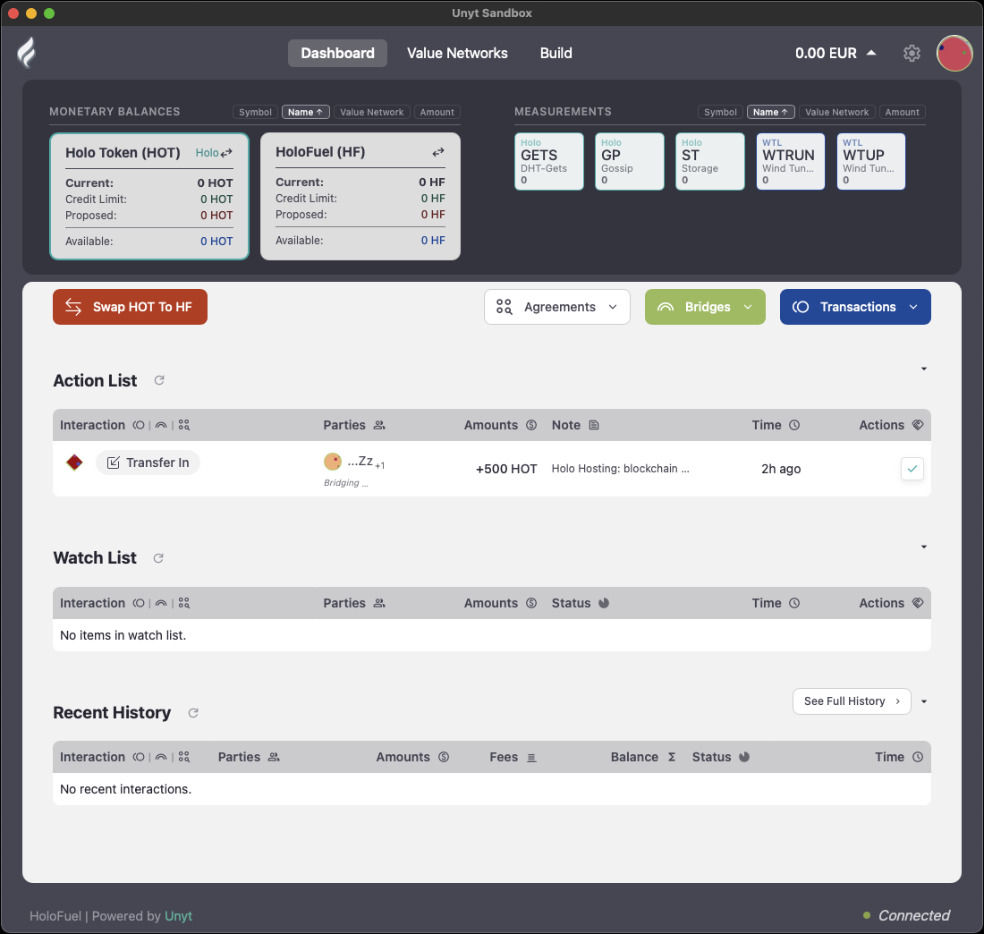 The Transfer In arrives in your Action List.