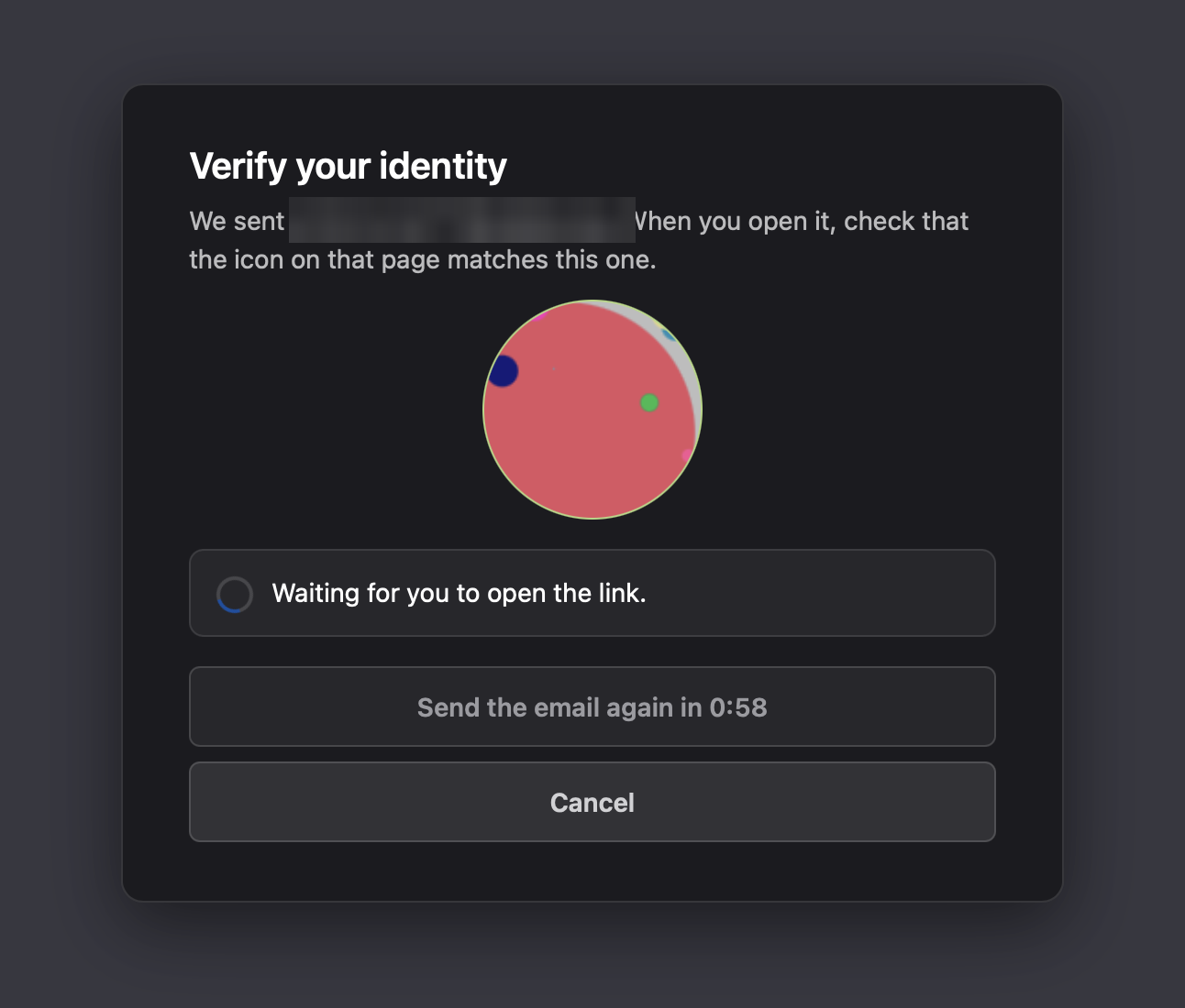 Unyt shows an icon and waits for you.